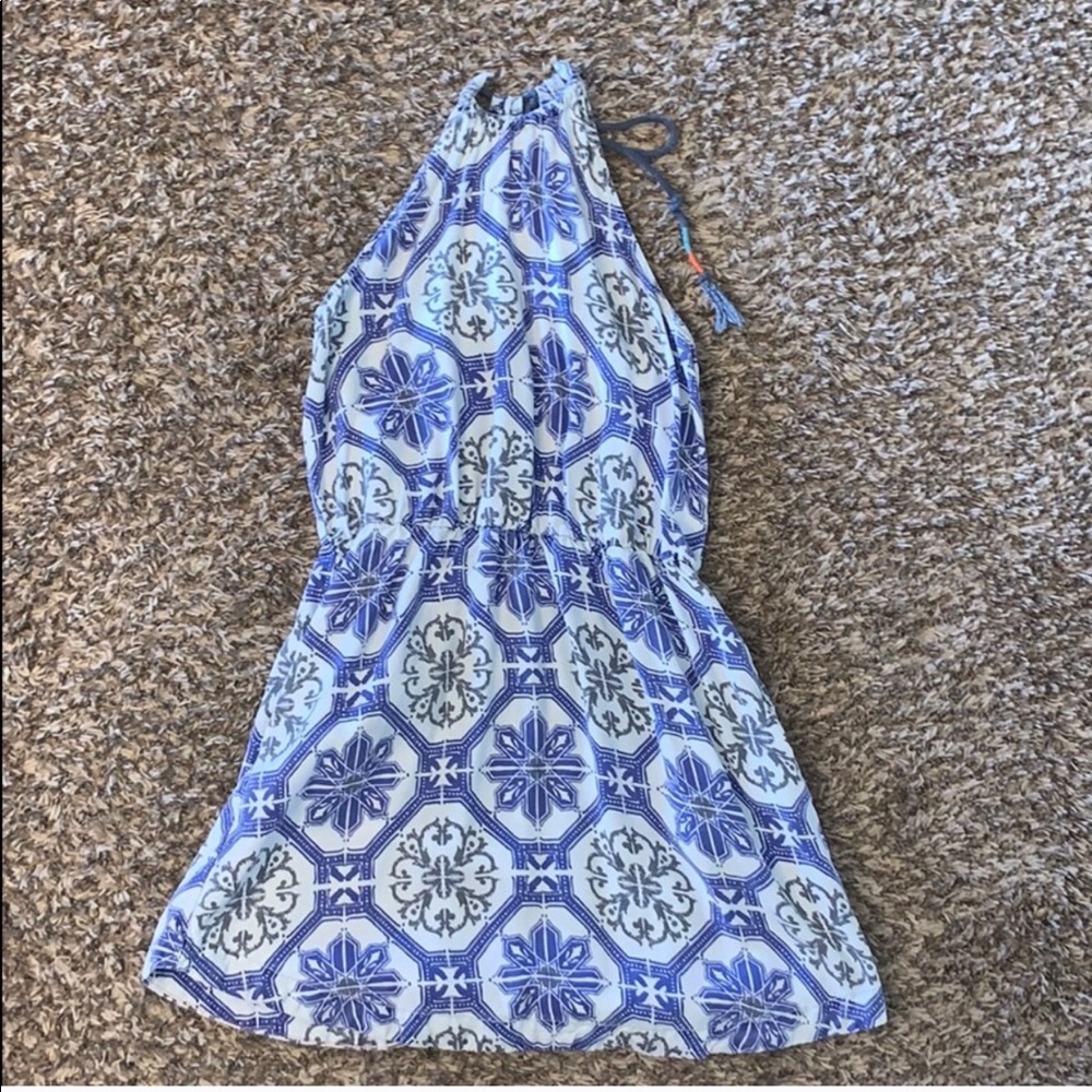Modern Amusement | Printed high neck dress.
